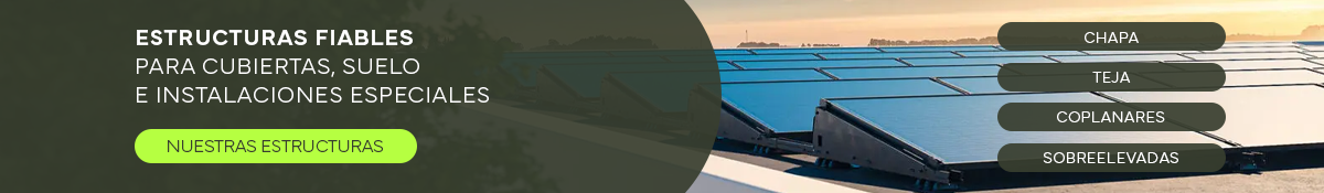 Accesorio estructura paneles solares